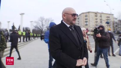 Добкин на похоронах у Кернеса