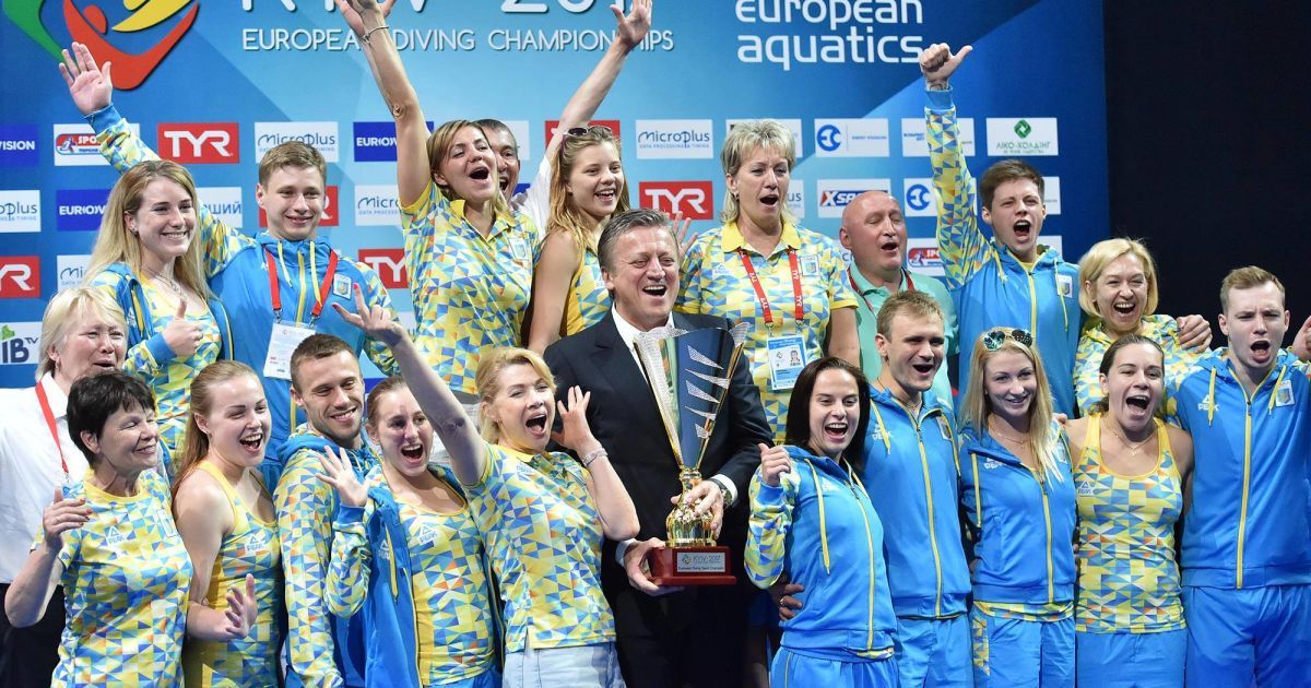 Сборная украины выиграла командный зачет чемпионата Европы по прыжкам в воду