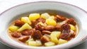 Картофель тушеный с сосисками и охотничьими колбасками
