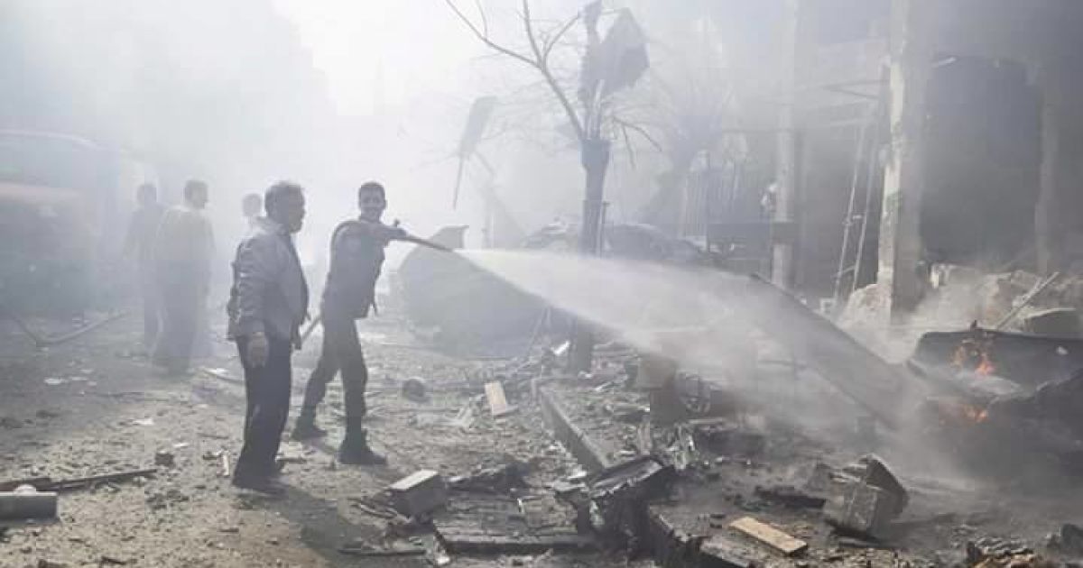 Наслідки бомбардувань сирійського міста Дума. / © Facebook.com/Radio Free Syria