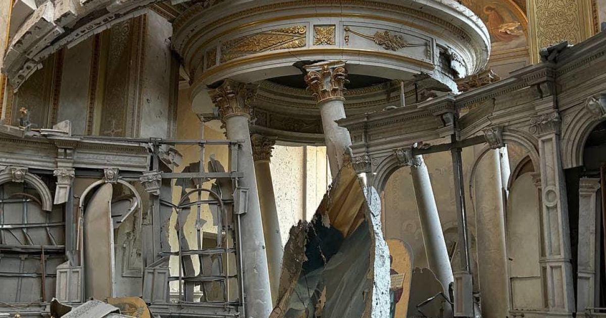 У Міноборони РФ відповіли, чому завдали удару по Одесі 23 липня. ФОТО: Одеська єпархія
