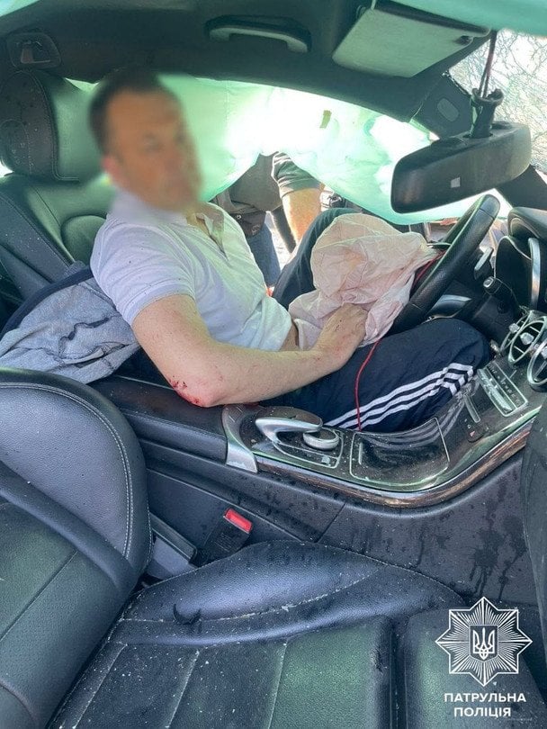Водій, який скоїв аварію на Чоколівському бульварі в Києві.  / © Олексій Білошицький
