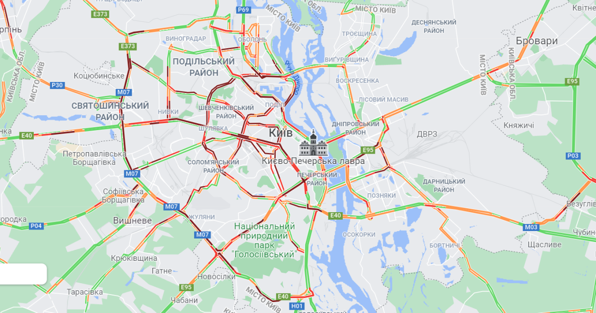 Скриншот Google maps
