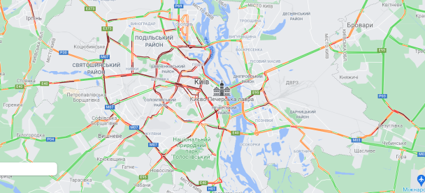 Скриншот Google maps