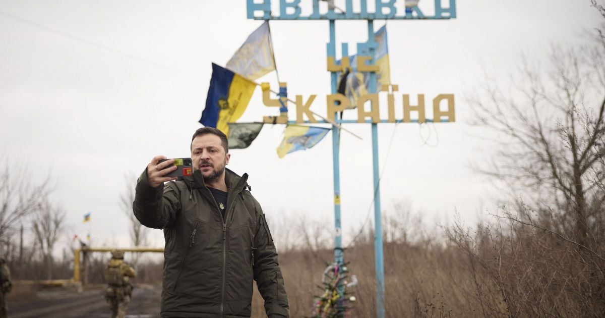 Владимир Зеленский в Авдеевке, 29 декабря 2023