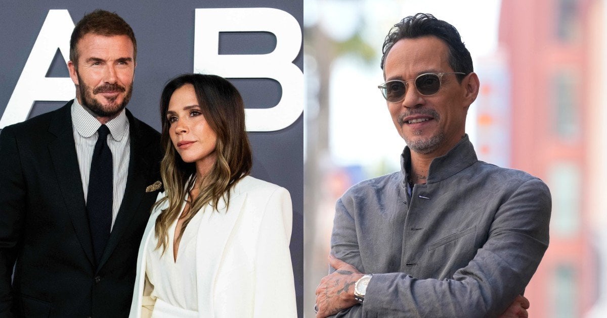 Вікторія та Девід Бекхеми і Марк Ентоні