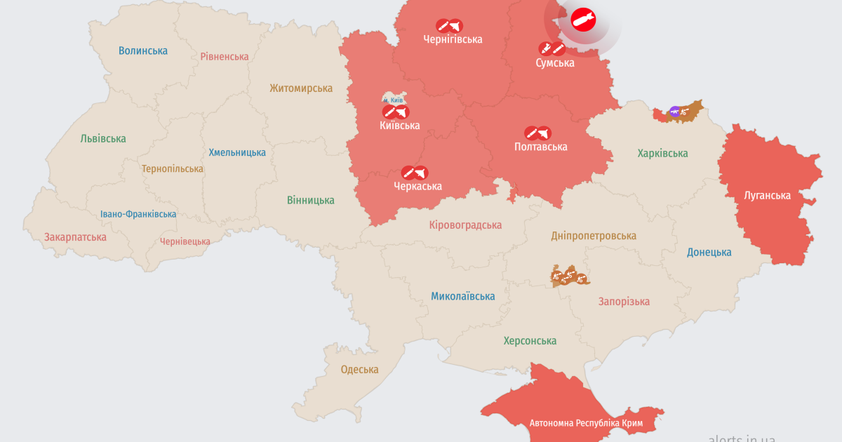 Карта тревог