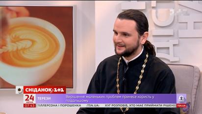 В гостях Сніданка - победитель седьмого "Голоса страны" протоиерей Александр Клименко