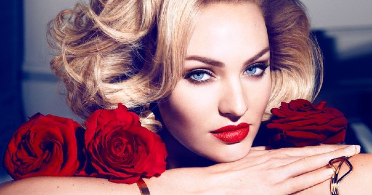 Кэндис Свэйнпоул в рекламной кампании Max Factor