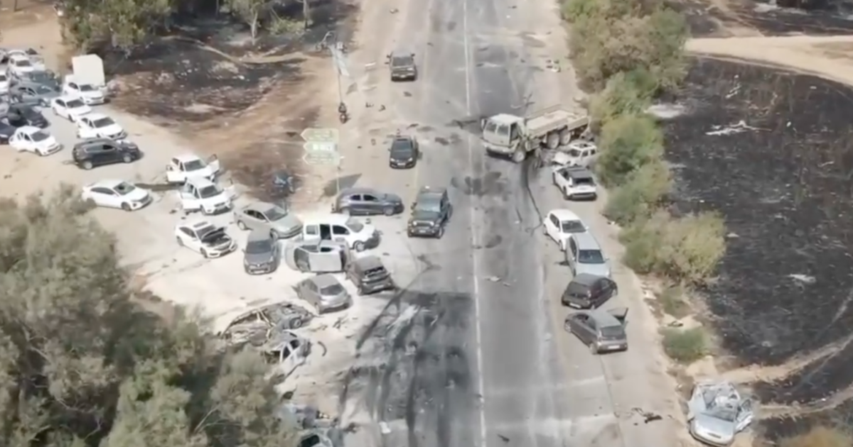 Розстріляні ХАМАСом авто учасників фестивалю в Ізраїлі / Скриншот