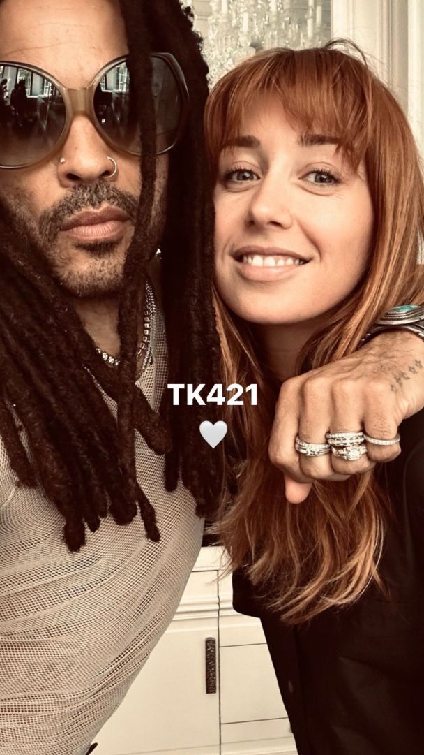 Таню Муиньо и Ленни Кравиц / © instagram.com/tanumuino