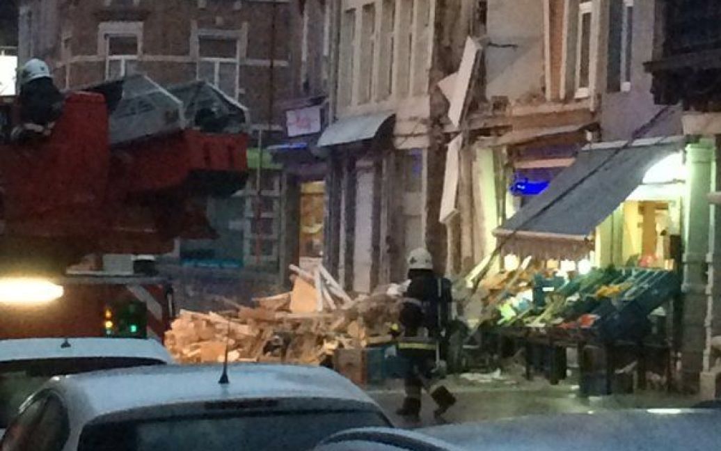 Вибух у бельгійському місті Верв&#039;є зруйнував фасад будівлі. / © twitter.com/Hajib10