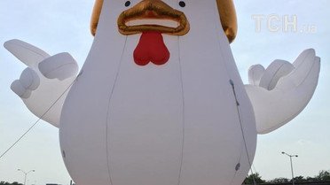 Курчатко Дон біля Білого Дому_1 / © facebook.com/ChickenDonnyBoy