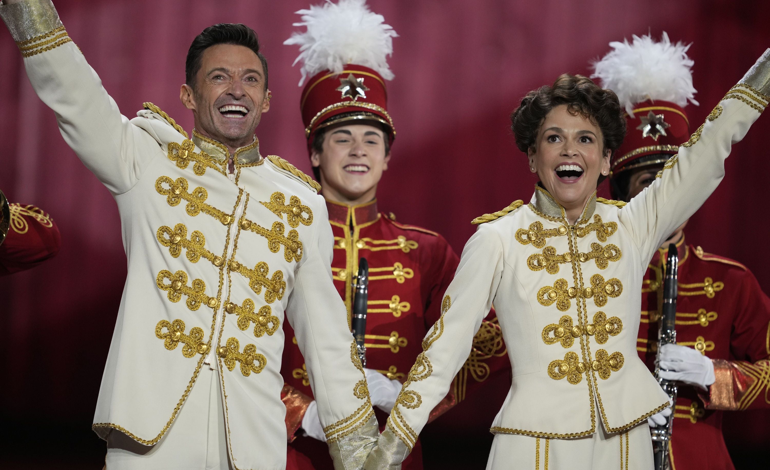 Хью Джекман и Саттон Фостер во время игры на Бродвее / © Associated Press