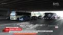 На столичных Осокорках кусок моста упал на автомобиль