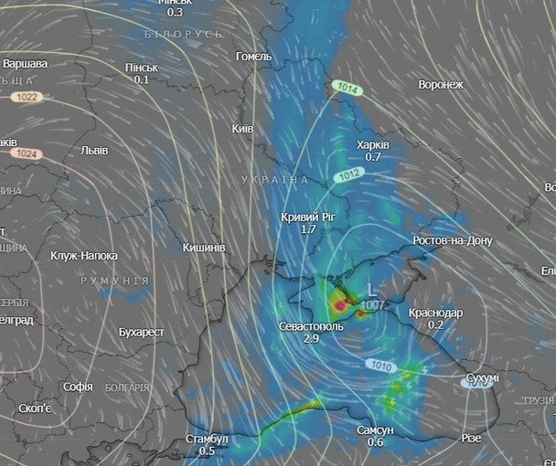 Мапа погоди