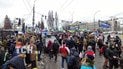 У центрі Києва прихильники Порошенка, які приїхали на розгляд його апеляції, спричинили значні затори