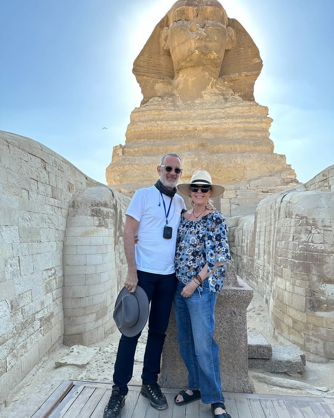 Том Хэнкс с женой. Фото: Instagram Риты Уилсон / © 