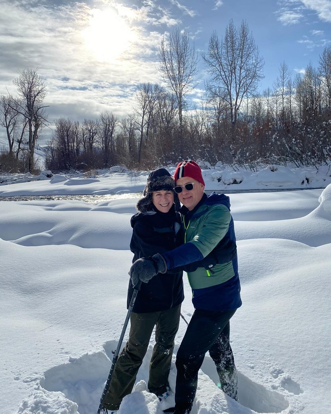 Том Хэнкс с женой. Фото: Instagram Риты Уилсон / © 