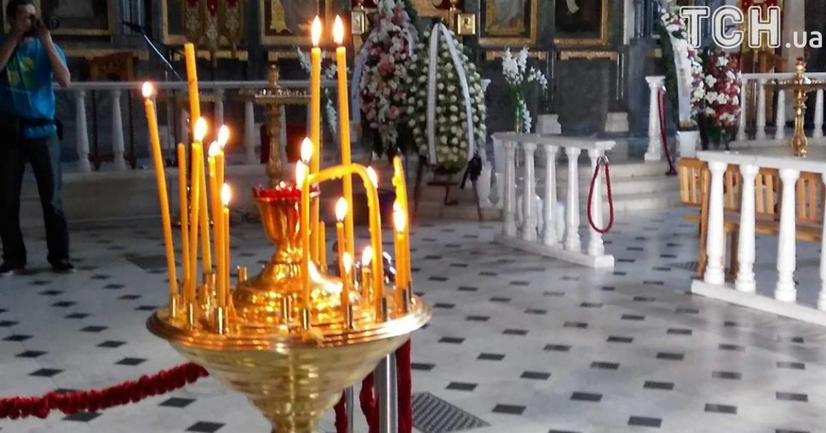 В Лавре прощаются с экс-депутатом Ириной Бережной / © Фото Дмитрия Святненко/ТСН
