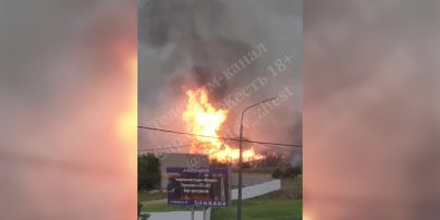 Дим видно за кілометри: в РФ горить газосховище