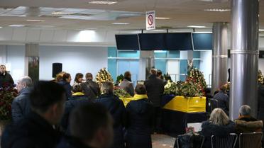 Церемонія прощання з заглиблими в авіакатастрофі літака МАУ в "Борисполі"_4 / © УНИАН