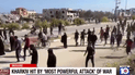 A regional channel in the US showed a story about the attacks on Kharkiv, using footage from a Muslim country