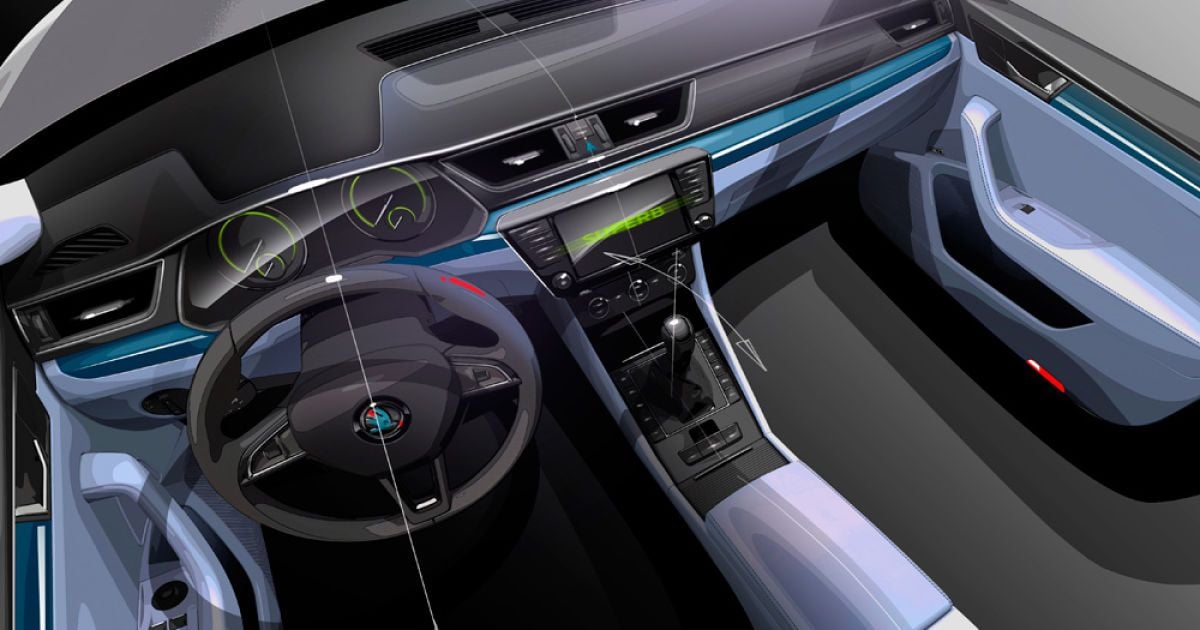 Skoda показала интерьер нового поколения Superb