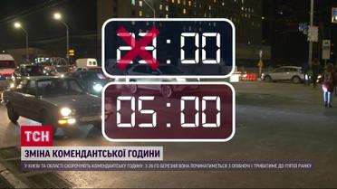 Київ змінює початок комендантської години, а Україна переходить на літній час