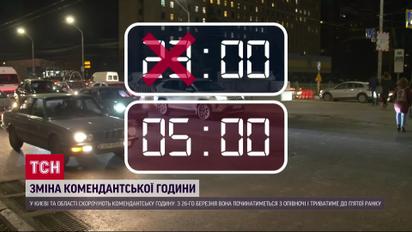 Київ змінює початок комендантської години, а Україна переходить на літній час