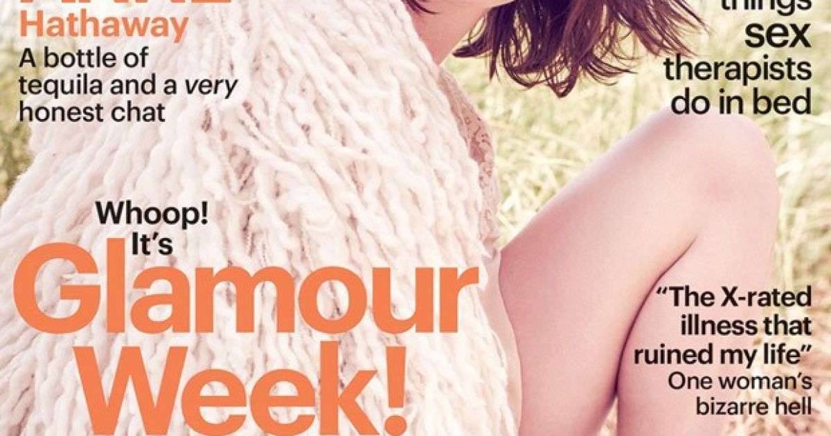 Энн Хэтэуэй в Glamour UK