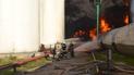 Смотрите онлайн гигантский пожар нефтебазы под Васильковом