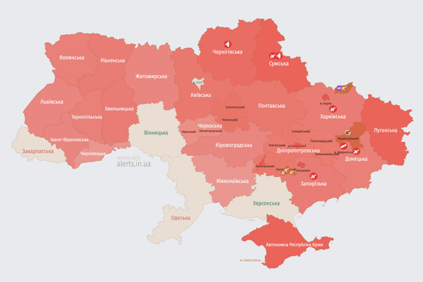 Росія атакує Україну БпЛА: куди прямують