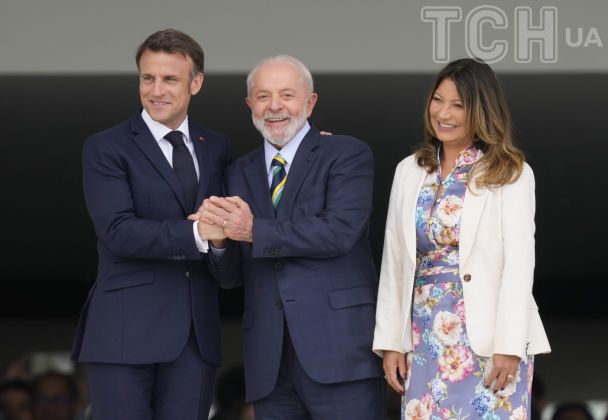 Розангела да Сілва та Еммануель Макрон / © Associated Press