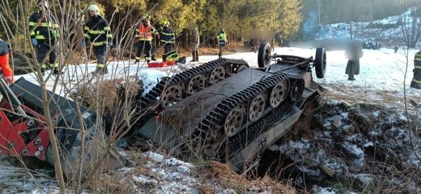 У Чехії на виставці бронетехніки сталася аварія / Фото: чеська поліція / © 