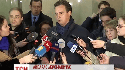 Накануне Айварас Абромавичюс свидетельствовал в Национальном антикоррупционном бюро