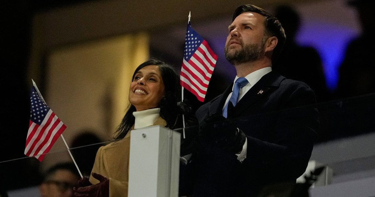 Вице-президент США Джей Ди и его жена Уша Вэнс
