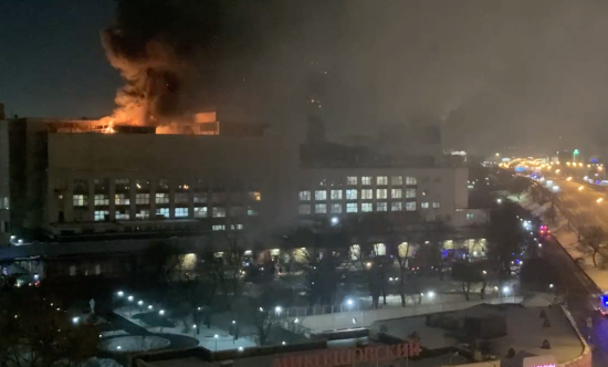 В Москві горить м’ясокомбінат: відео з місця подій