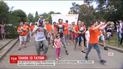 Ко Дню отца в столице устроили трогательный флешмоб