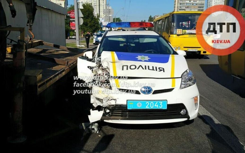 Авария произошла сегодня утром / © facebook.com/dtp.kiev.ua