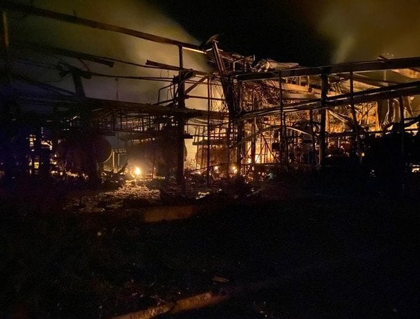 Наслідки атаки по газовидобувному об’єкту на Харківщині / © Facebook-сторінка Smart Energy