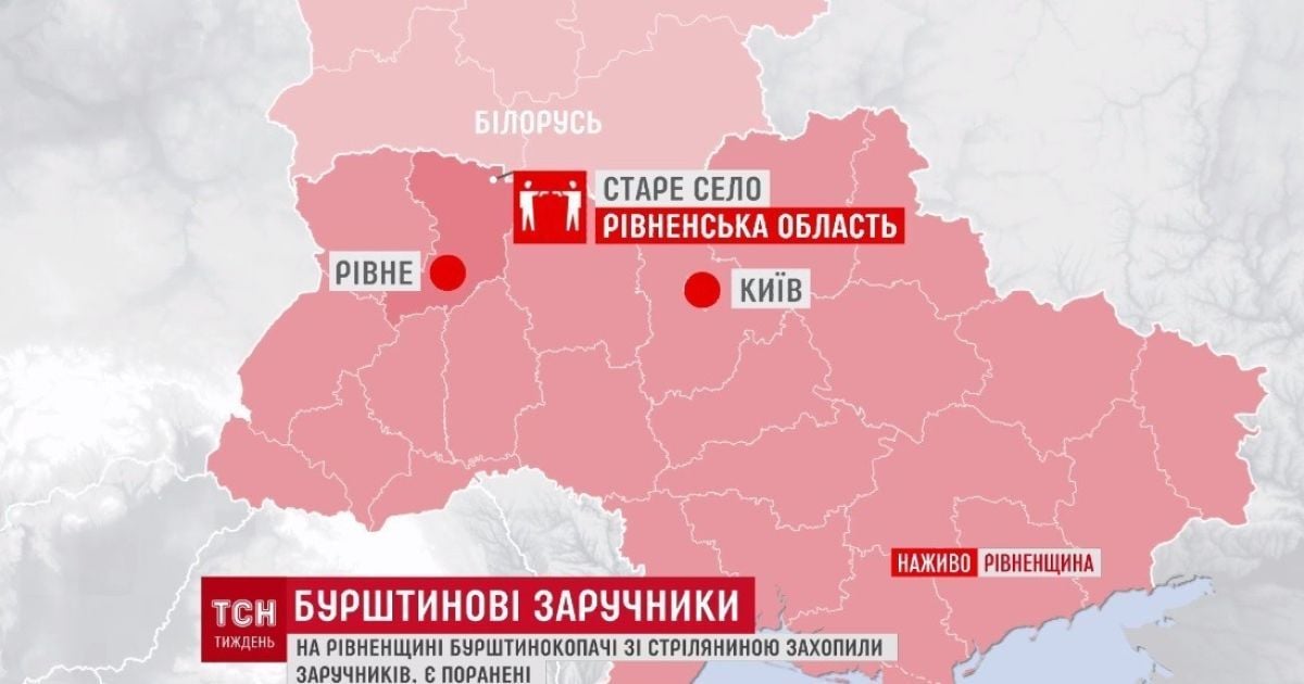 У "бурштиновому" селі місцеві жителі взяли в заручники трьох поранених тітушок