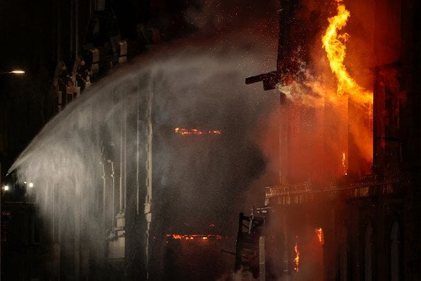 Пожар здания возле главного вокзала Глазго / © Getty Images