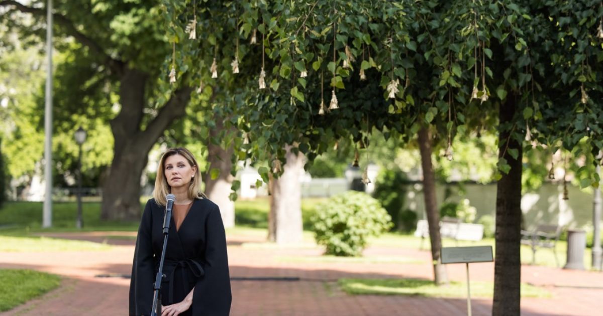 Вшанування пам'яті загиблих у війні дітей Олена Зеленська_8 / © Офіс президента України