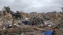 This picture shows rubble in Zhytomyr