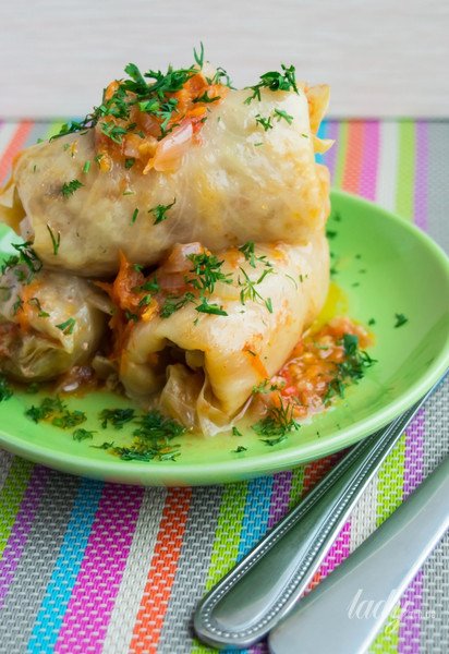 Голубцы с грибами и без мяса