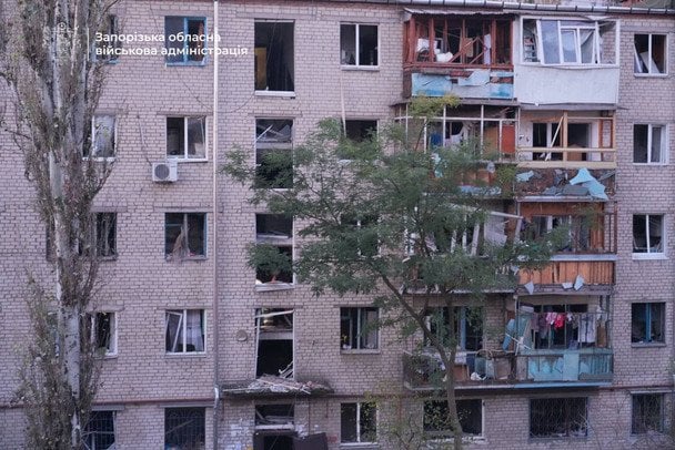 Наслідки атаки / © Telegram / Іван Федоров / Мелітополь / міський голова