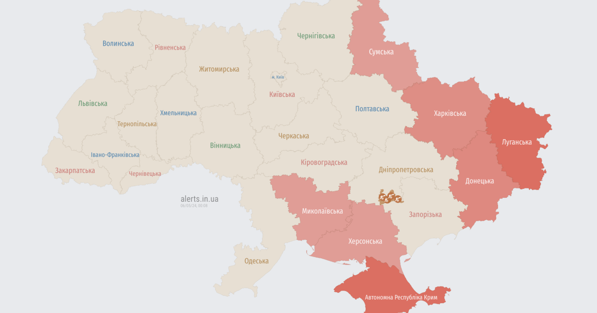 Мапа тривог