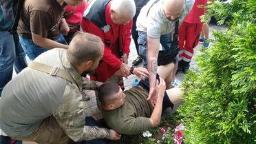 с14 побиті_3 / © Facebook/Сергей Мазур