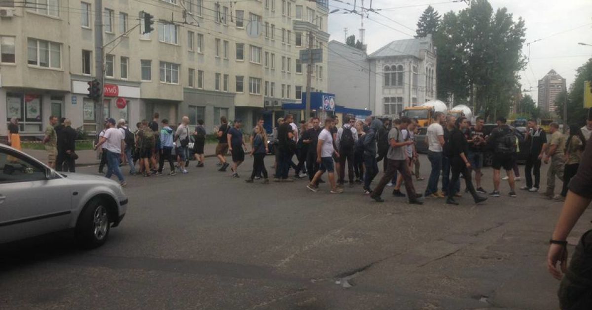 блокування вулиці с14_2 / © Facebook/Сергій Мазур